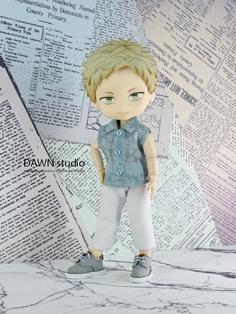 オビツ11 服 透け感ノースリーブシャツ