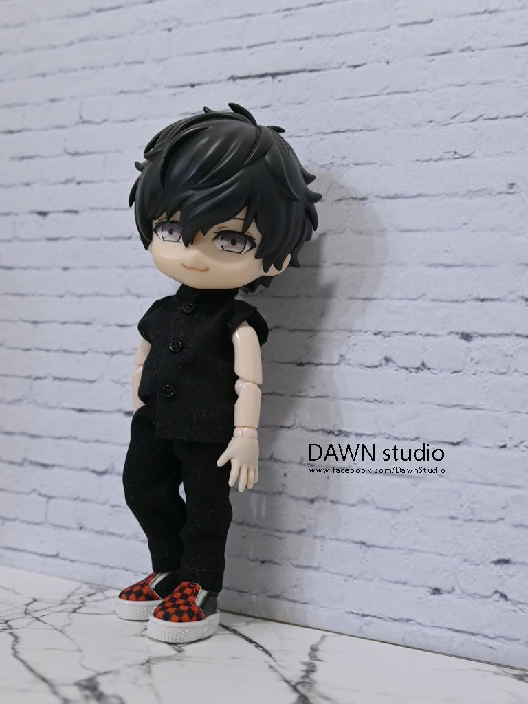 オビツ11 服 ノースリーブ スタンドカラーシャツ