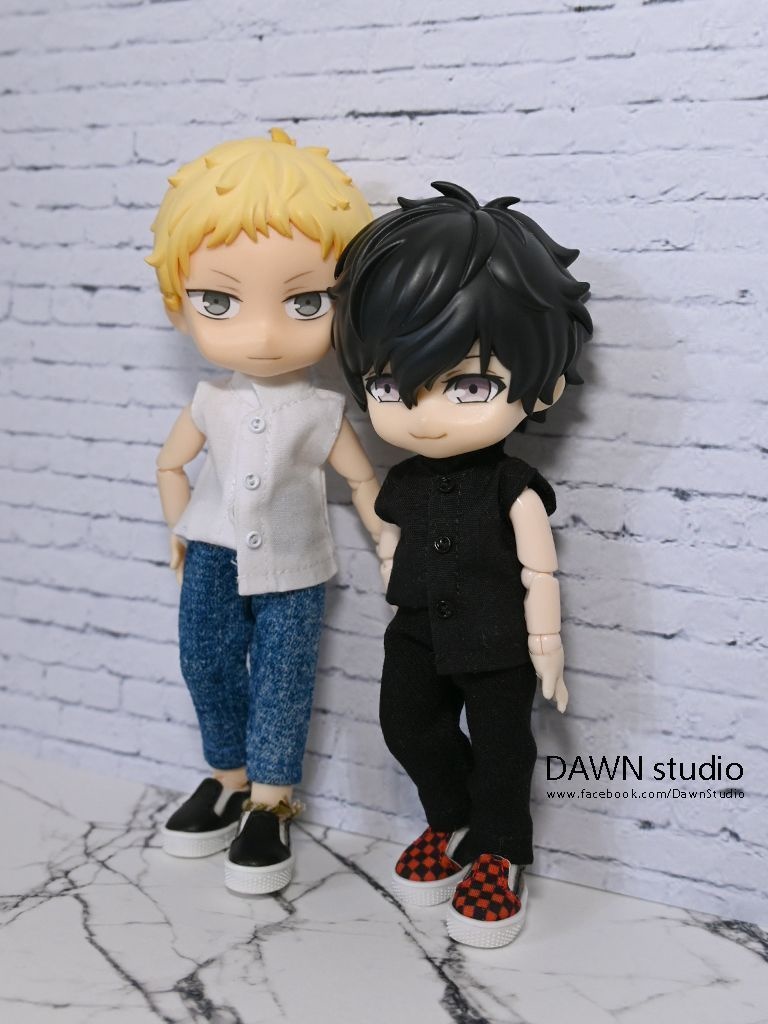 オビツ11 服 ノースリーブ スタンドカラーシャツ