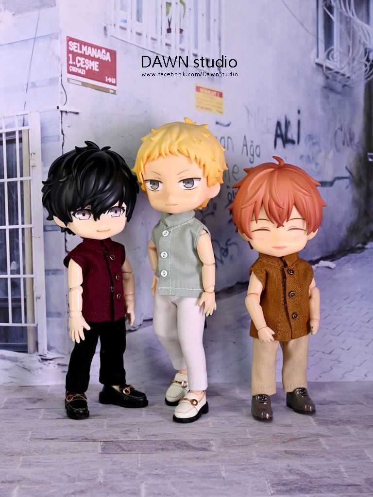 オビツ11 服 ノースリーブ スタンドカラーシャツ