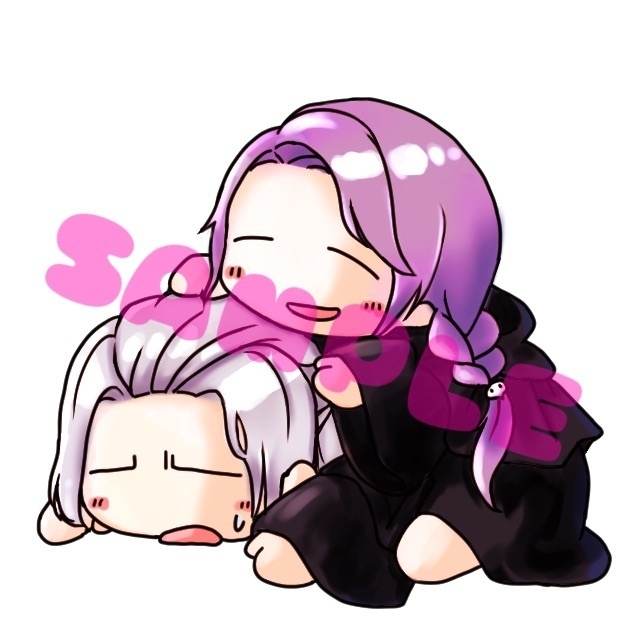 じゃれてるヒュエメちゃんアクキー