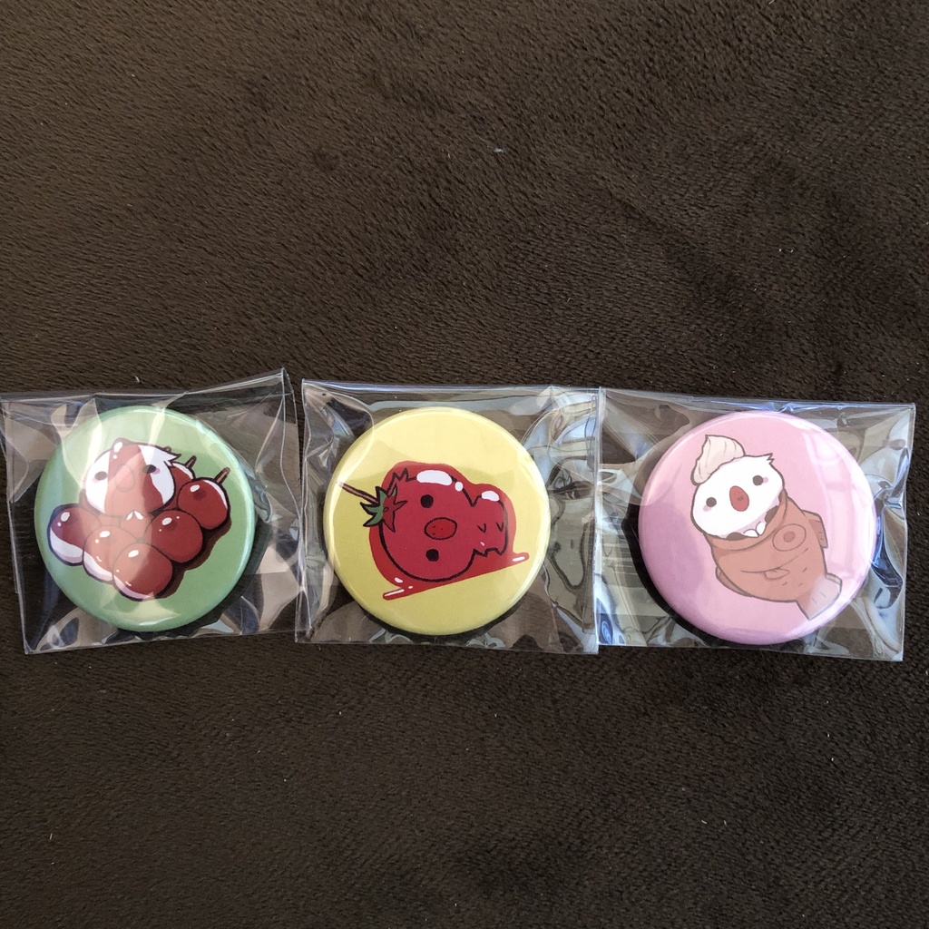 とり(もどき)缶バッチ詰め合わせ