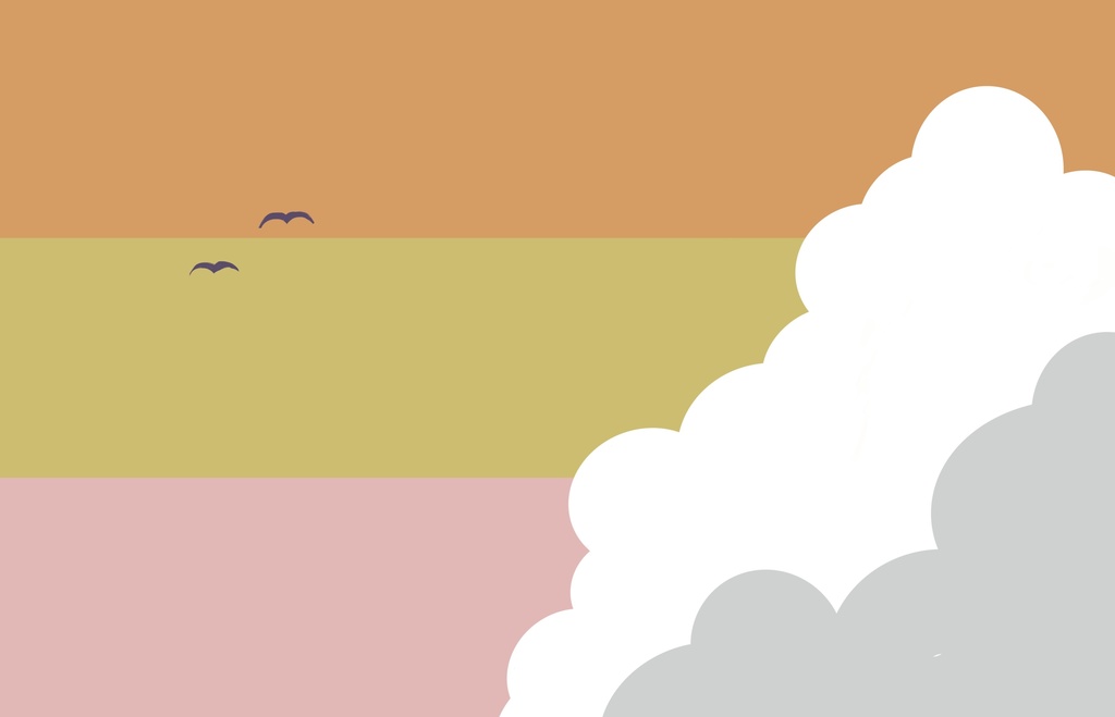 【Tシャツ】入道雲-黄昏