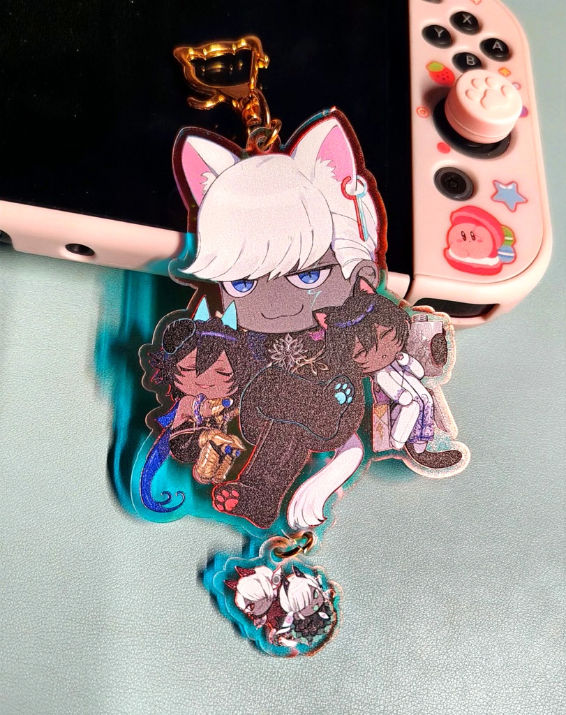 雷霆親子　オーロラアクリルキーホルダー