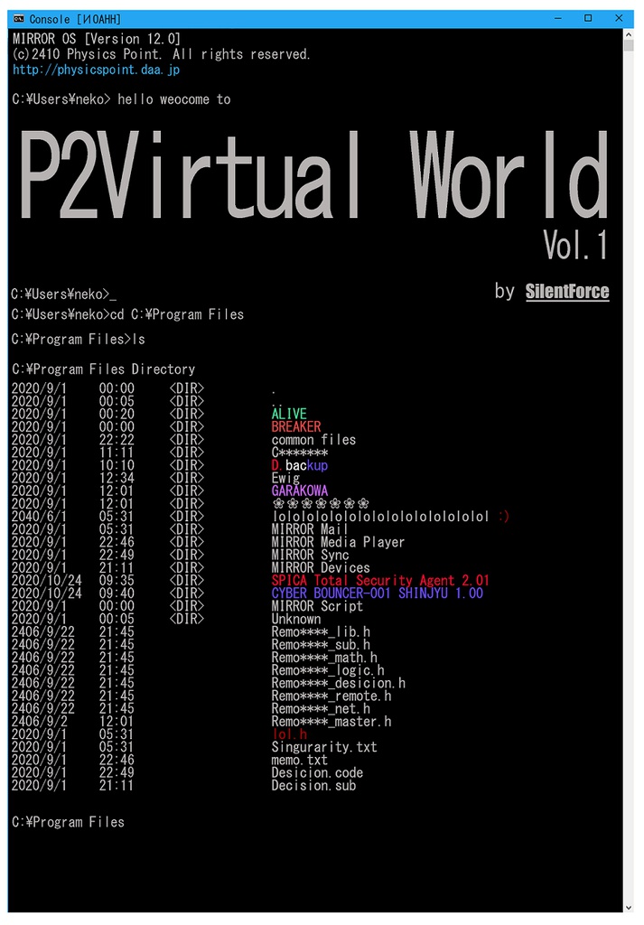 [ガラこわ合同誌] P2Virtual World Vol.1