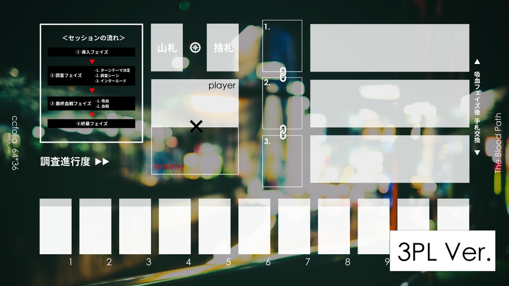 <無償/有償>ブラッドパス ココフォリア専用プレイマット