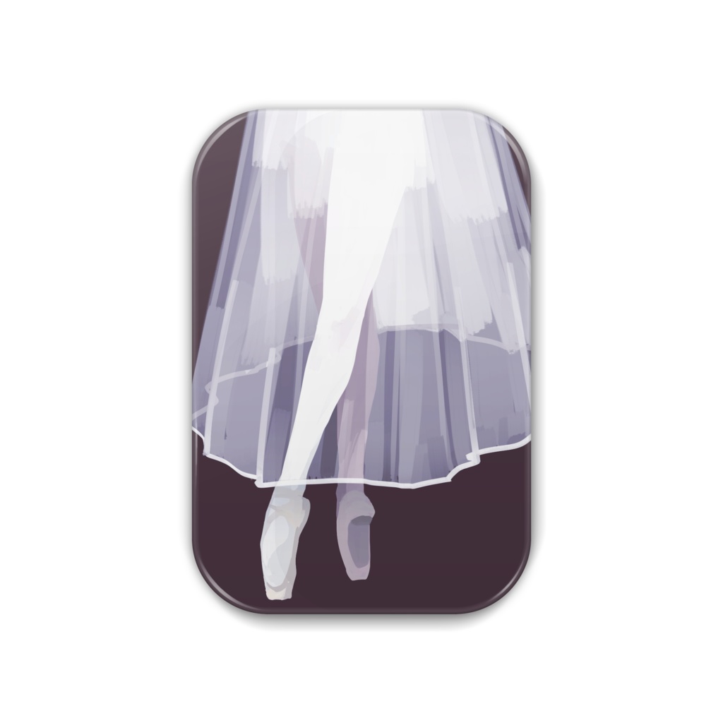 『プリマの資格』缶バッジ51×76mm