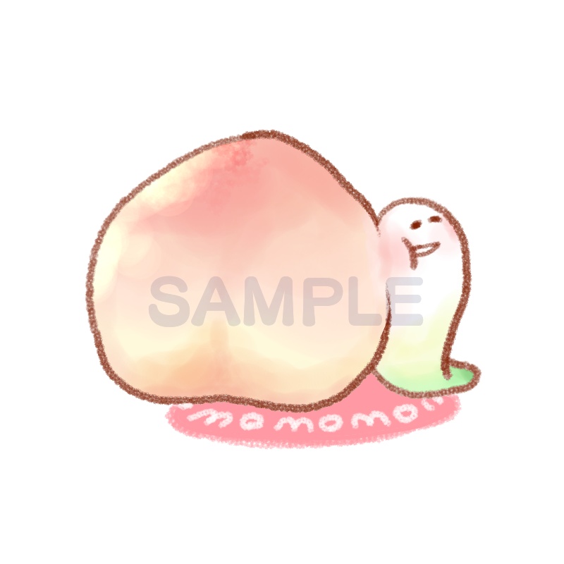 ぬるりアイコン（桃）