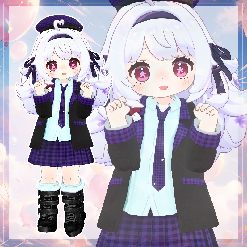 パンクなジャケット【5アバター対応】マヌカ・しなの・ショコラ(えも研素体)・ショコラ・ミルティナ