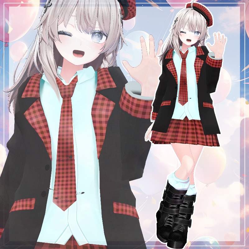 パンクなジャケット【5アバター対応】マヌカ・しなの・ショコラ(えも研素体)・ショコラ・ミルティナ