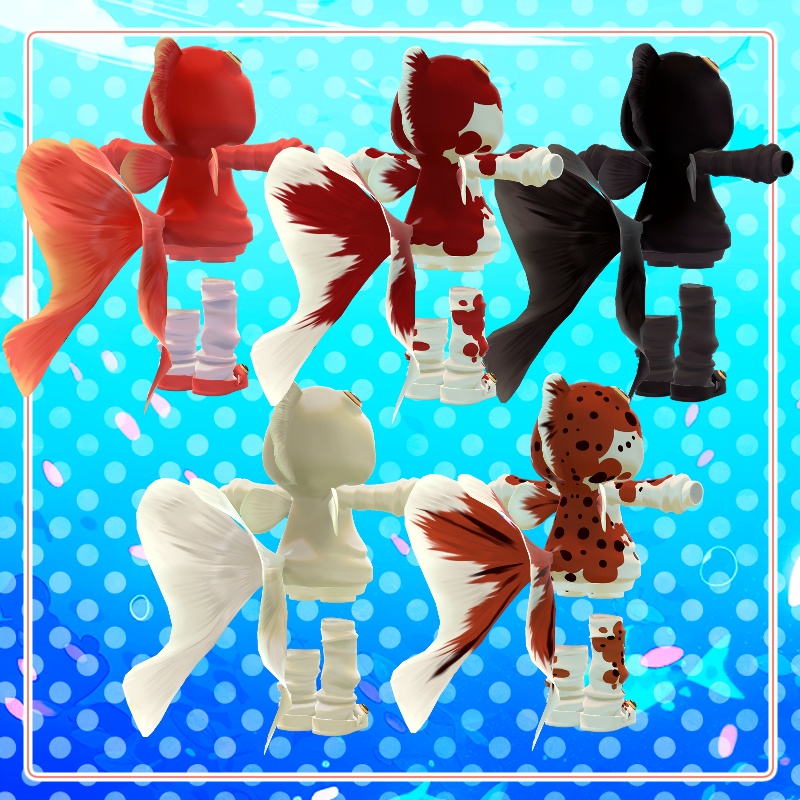 【複数アバター対応】きんぎょパーカー