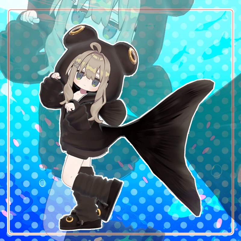 【複数アバター対応】きんぎょパーカー