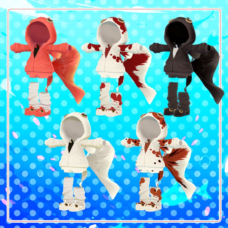 【複数アバター対応】きんぎょパーカー