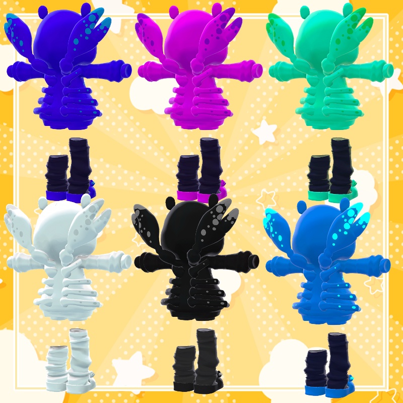 【まめふれんず・えも研素体・エルシオン共通素体対応】タカアシガニパーカー