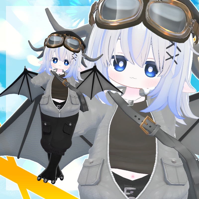 【9アバター対応】ドラゴンの郵便屋さんセット