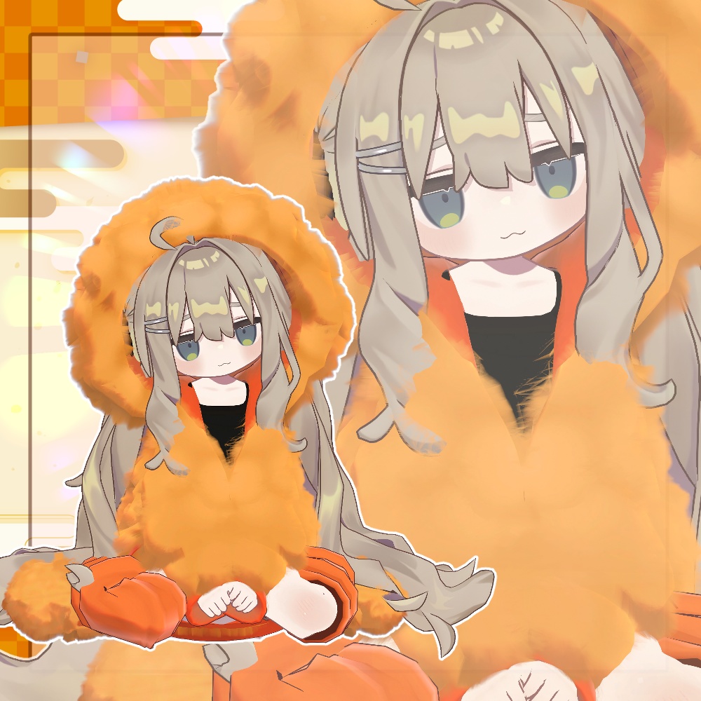 【複数アバター対応】えび天パーカー