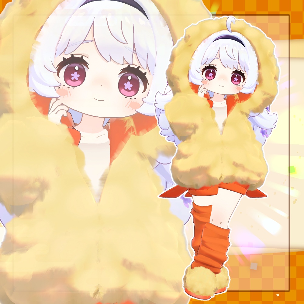 【複数アバター対応】えび天パーカー