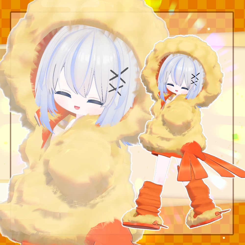 【複数アバター対応】えび天パーカー