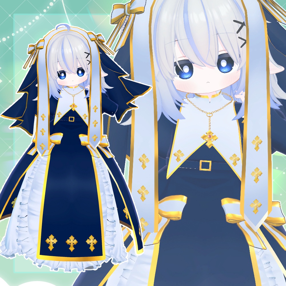 VRC衣装「たたかう!シスターさん」