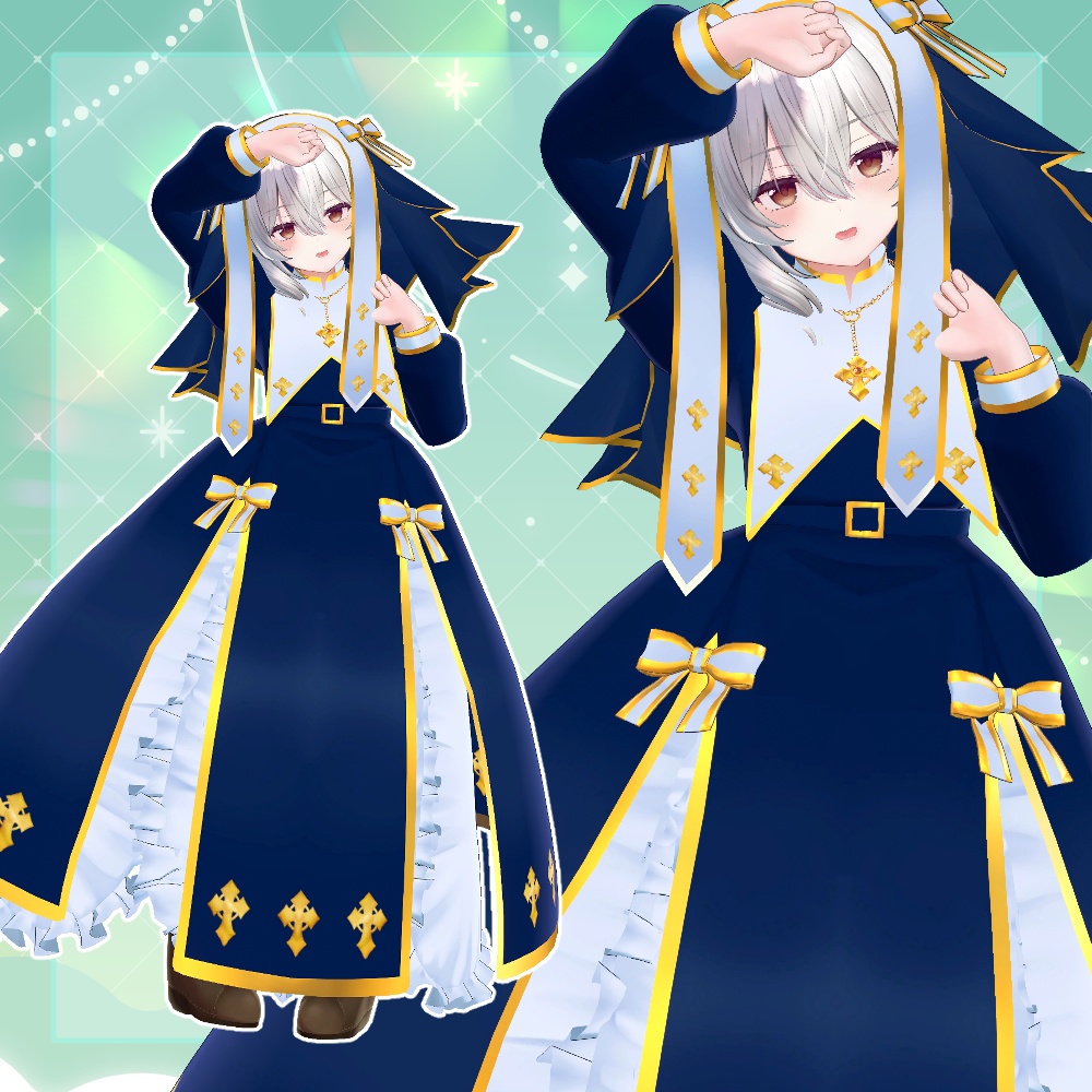 VRC衣装「たたかう!シスターさん」