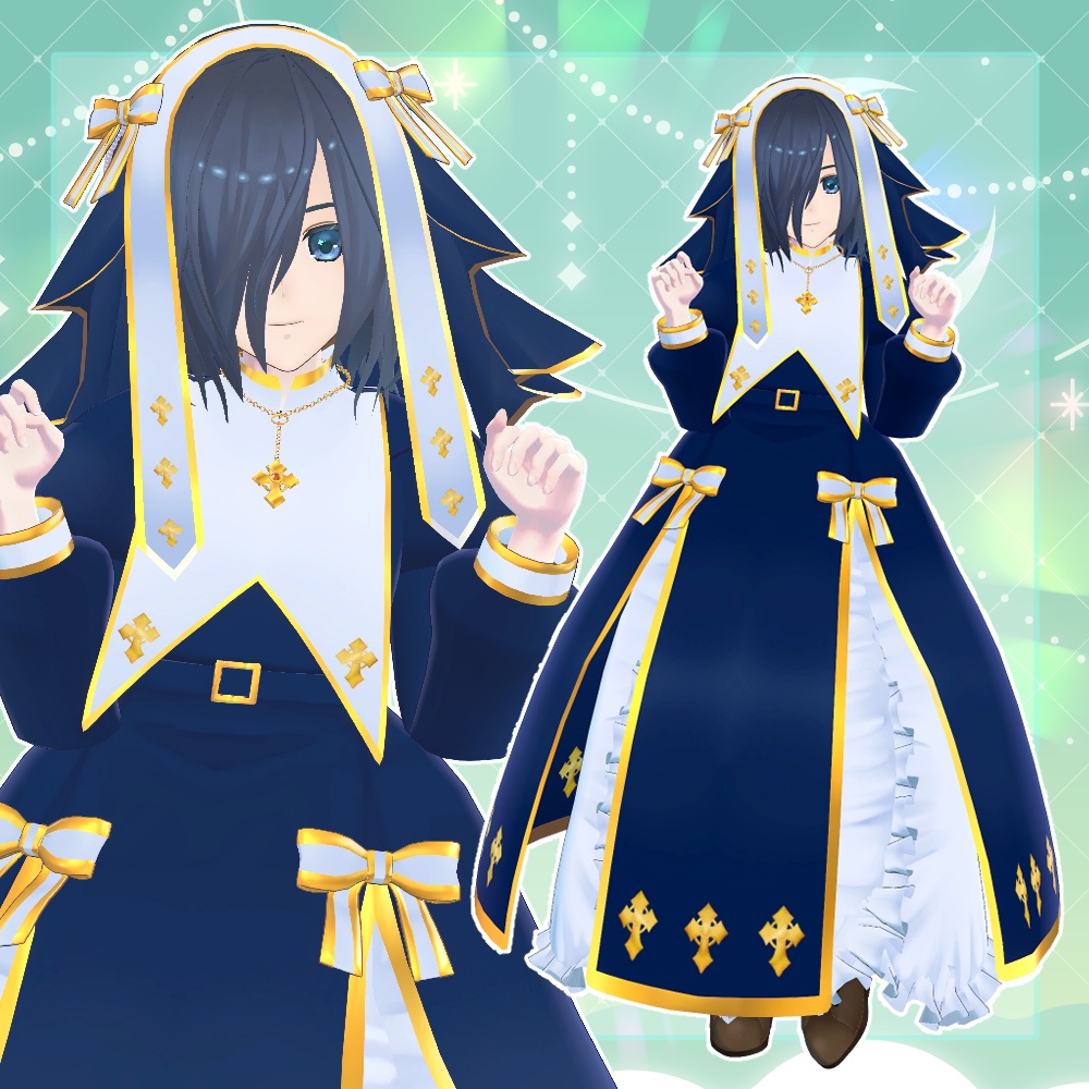 VRC衣装「たたかう!シスターさん」