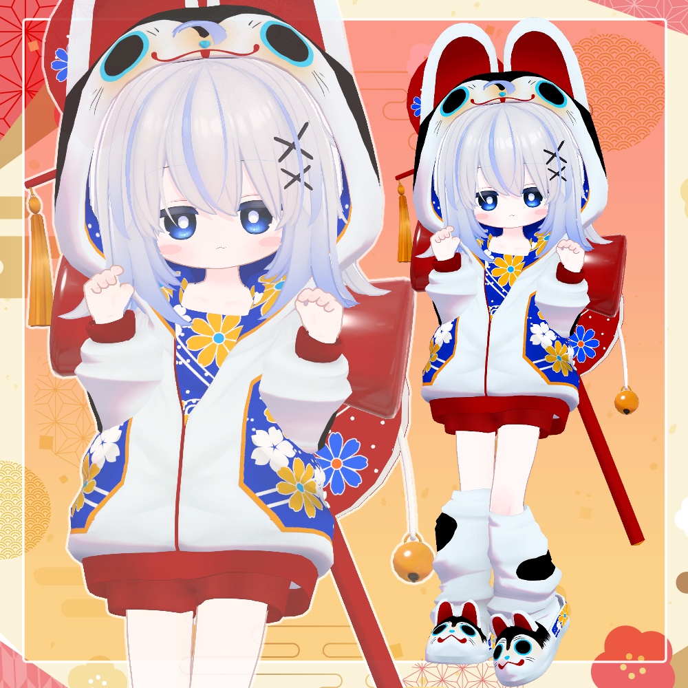 【4アバター対応】いぬはりこパーカー【25%OFFセール】