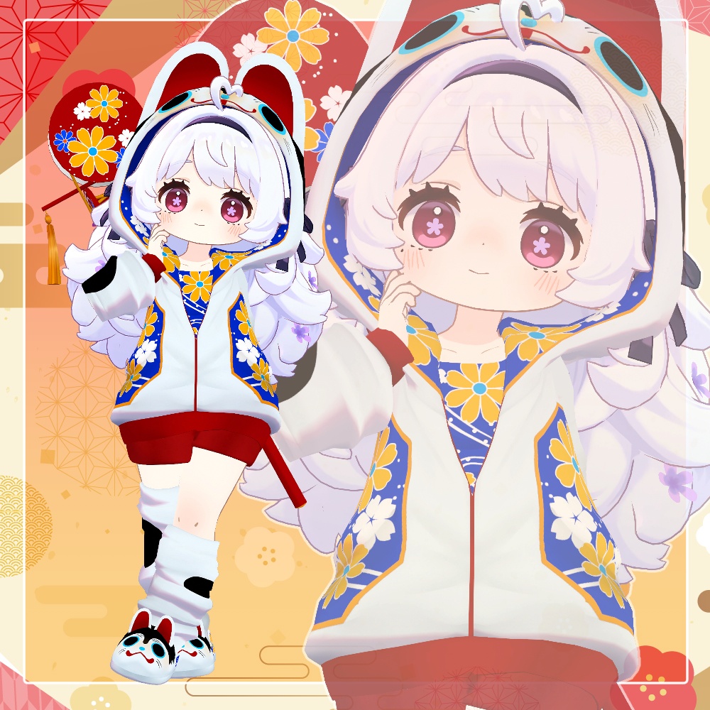 【4アバター対応】いぬはりこパーカー【25%OFFセール】