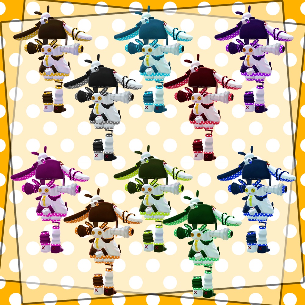 【5アバター対応】DotRabbit【リリース記念セールあり】