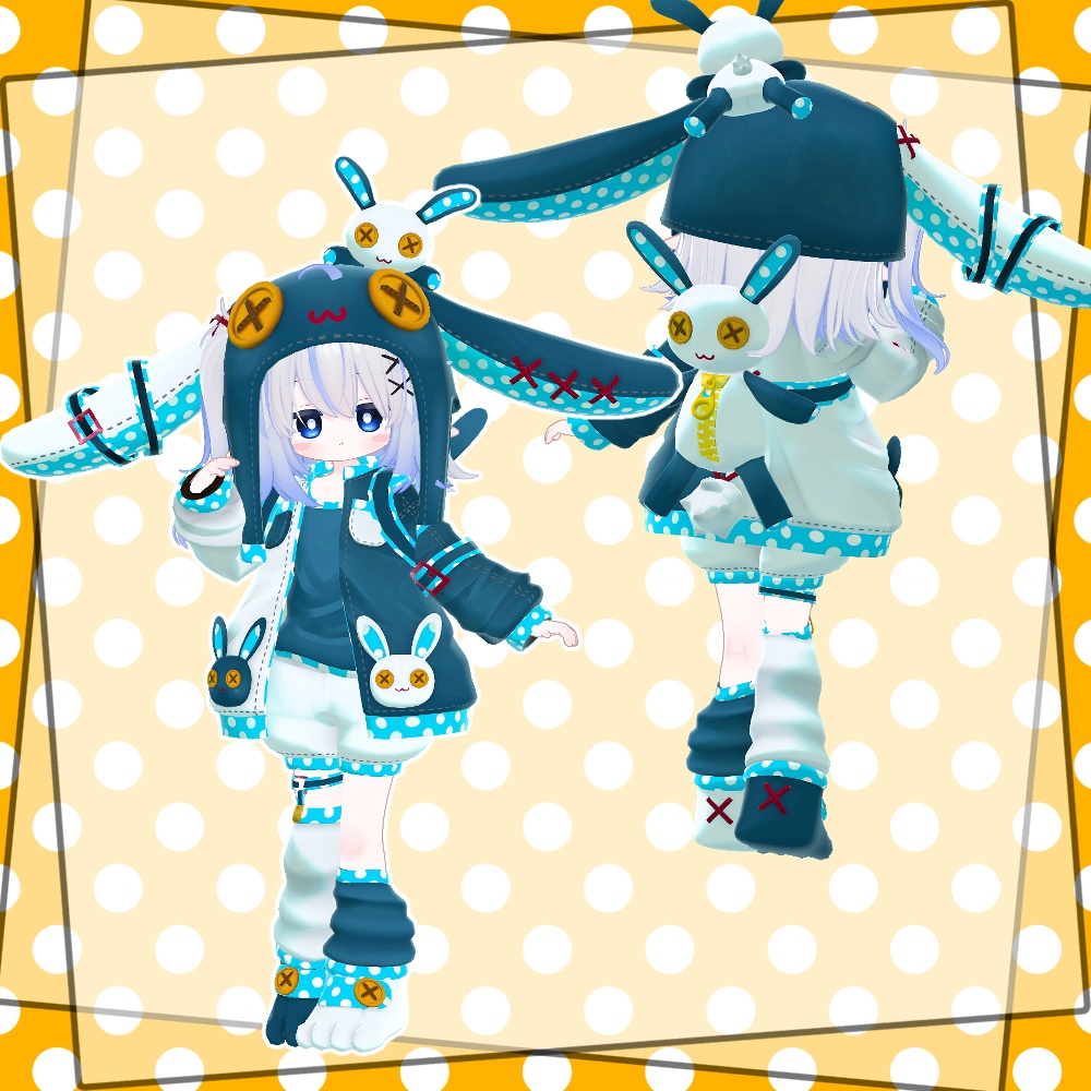 【5アバター対応】DotRabbit【リリース記念セールあり】