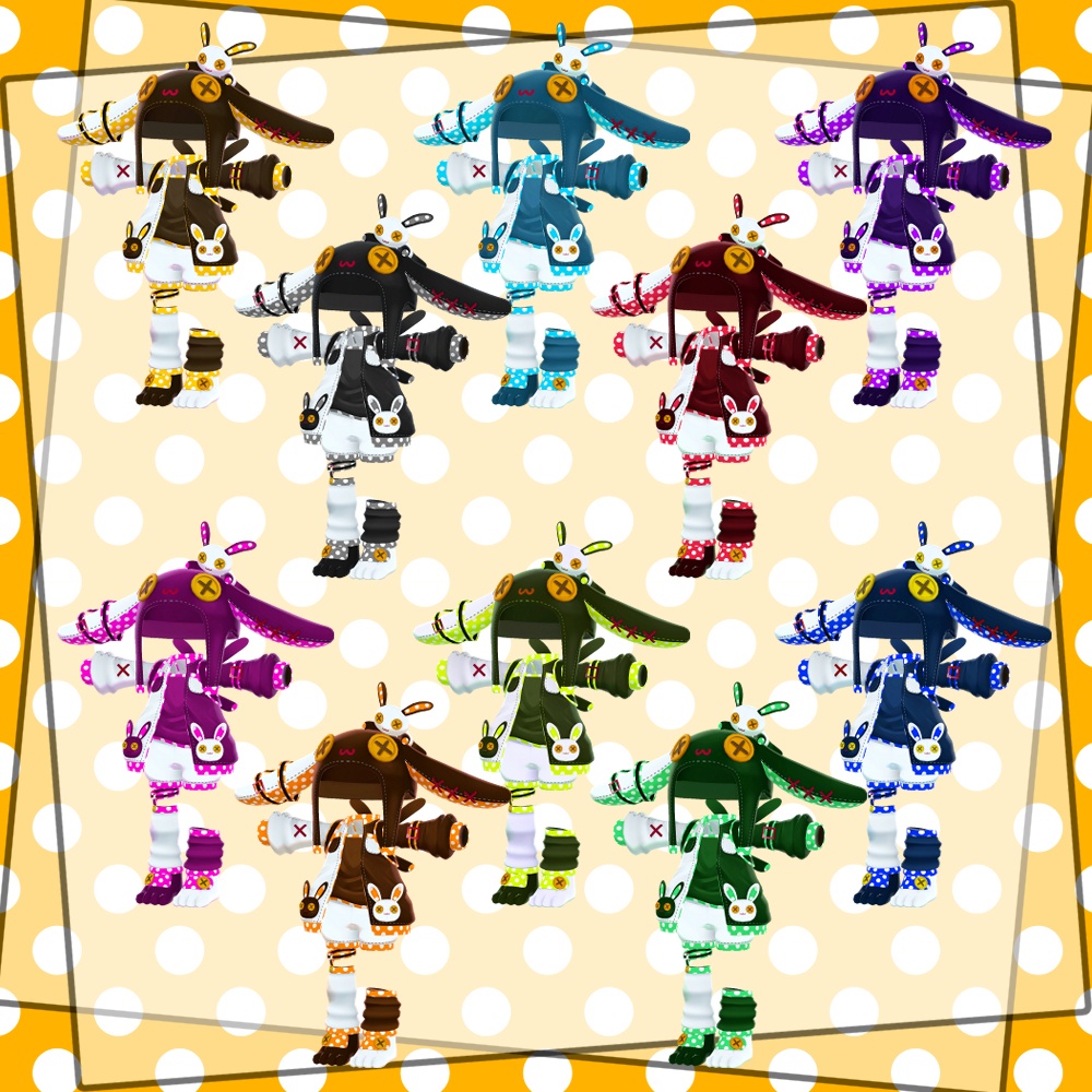 【5アバター対応】DotRabbit【リリース記念セールあり】