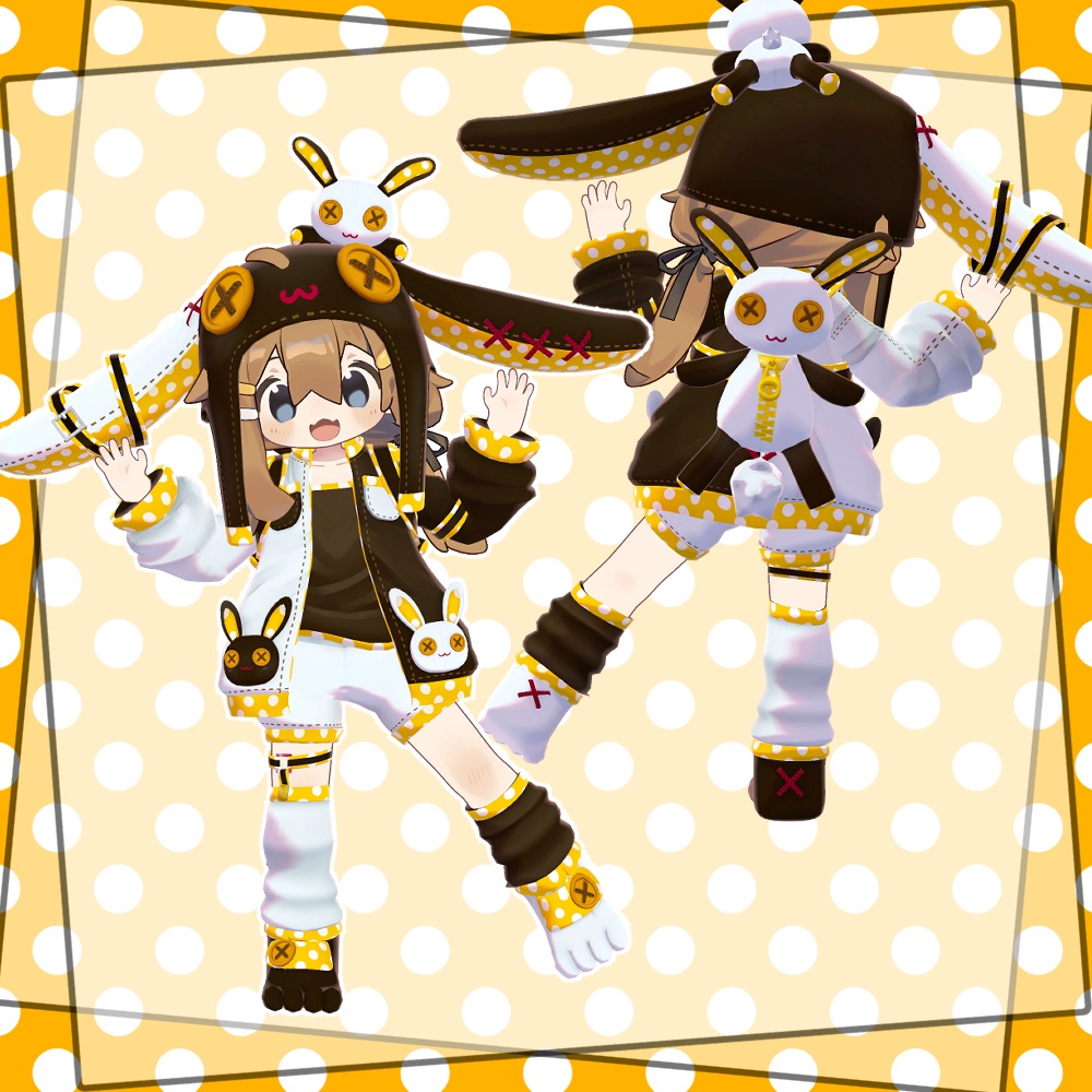 【5アバター対応】DotRabbit【リリース記念セールあり】