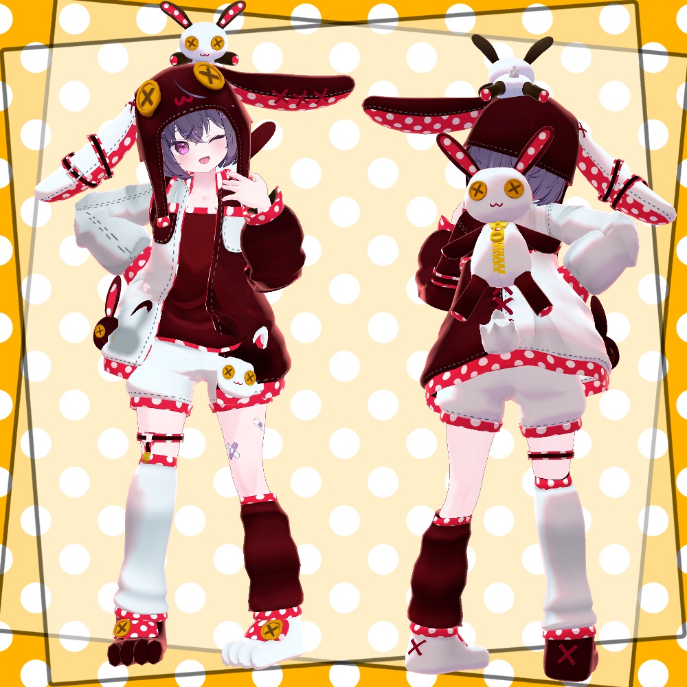 【5アバター対応】DotRabbit【リリース記念セールあり】