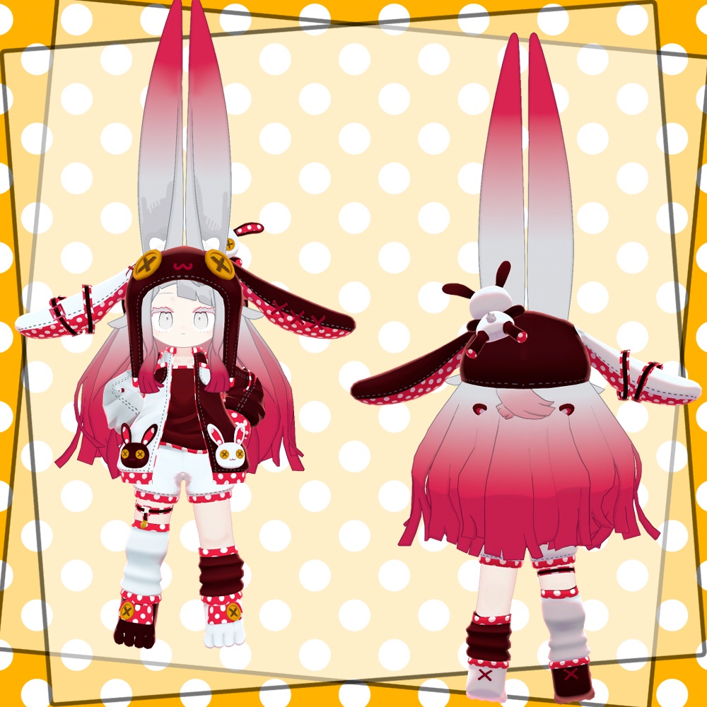 【6アバター対応】DotRabbit【BoothFestival30%Off記念セール】