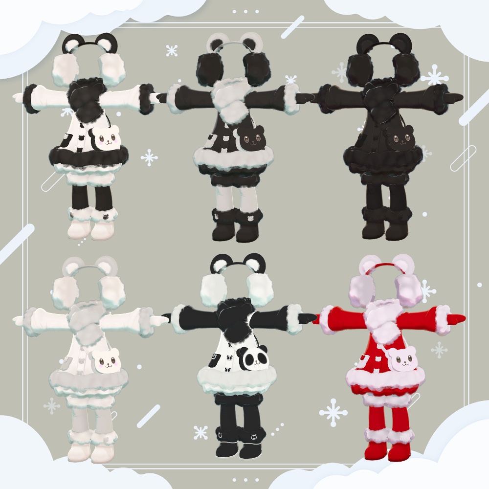 【まめふれんず・えも研素体・エルシオン】ふわもこべあー【リリース記念セール予定】