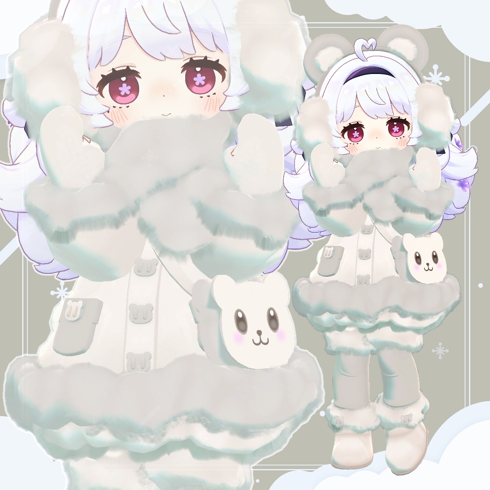 【まめふれんず・えも研素体・エルシオン】ふわもこべあー【リリース記念セール予定】