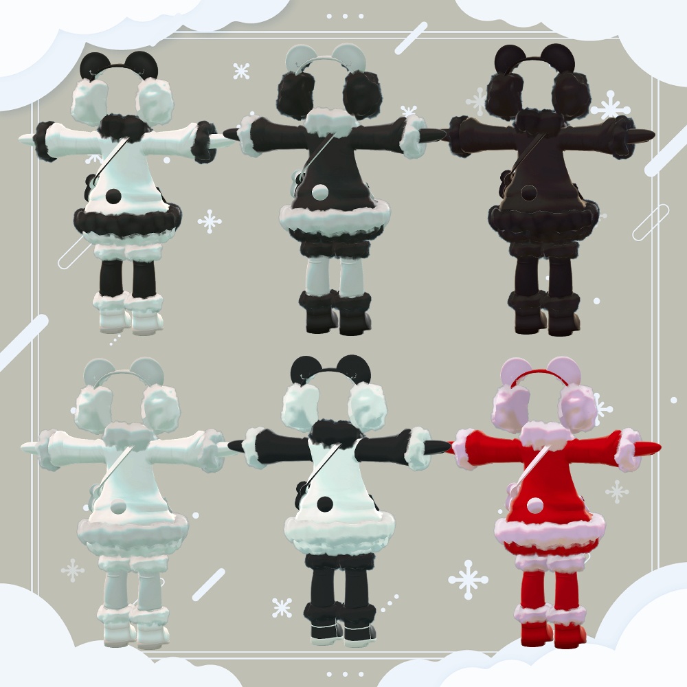 【まめふれんず・えも研素体・エルシオン】ふわもこべあー【リリース記念セール予定】