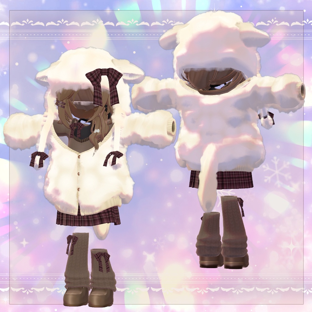 【2Way!髪型付き!】ゆるふわひつじのおねえさん【リリースセール中】