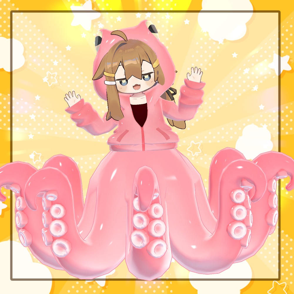 【4アバター対応】たこパーカー【リリースセール予定】