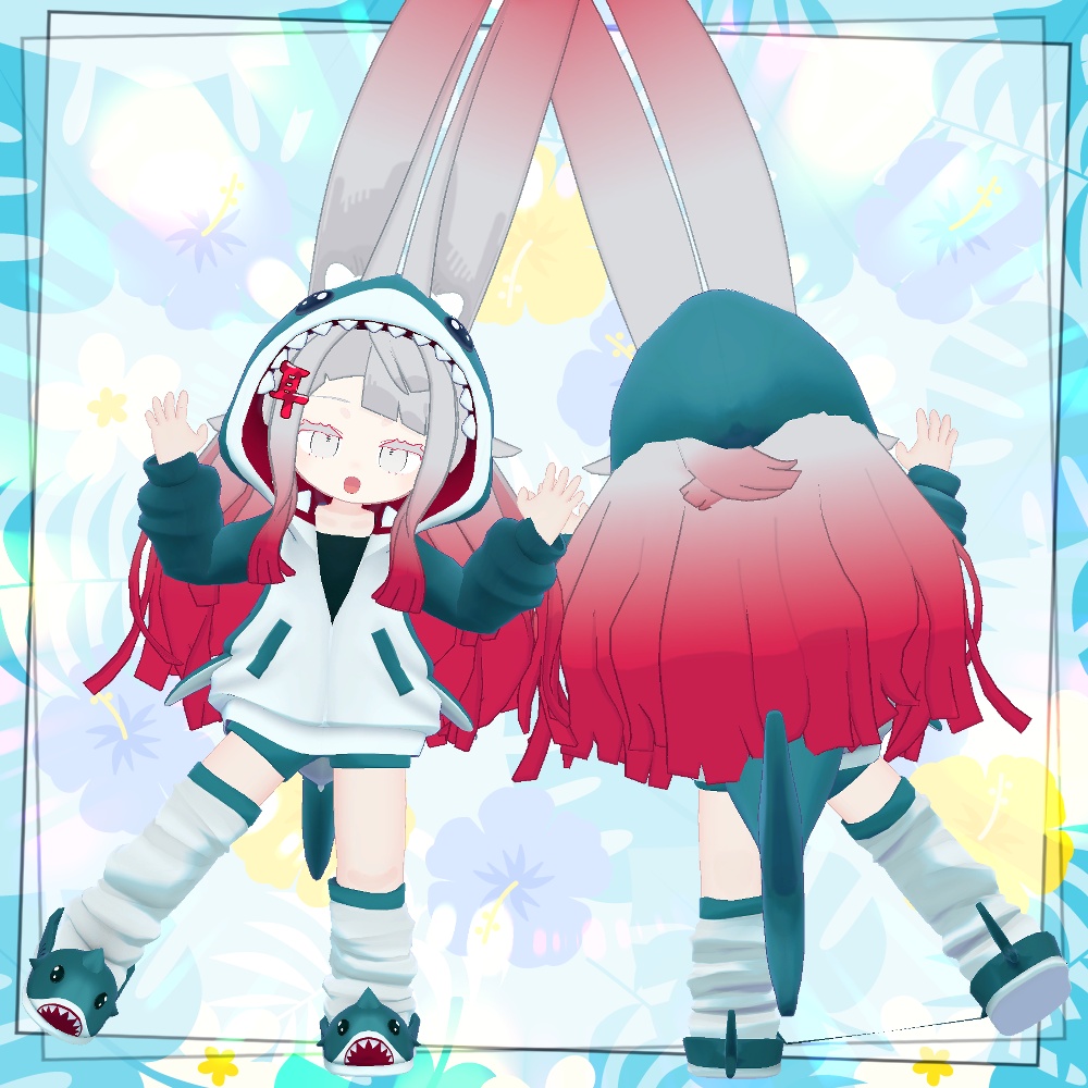 【リリースセール】サメパーカー【4アバター対応】