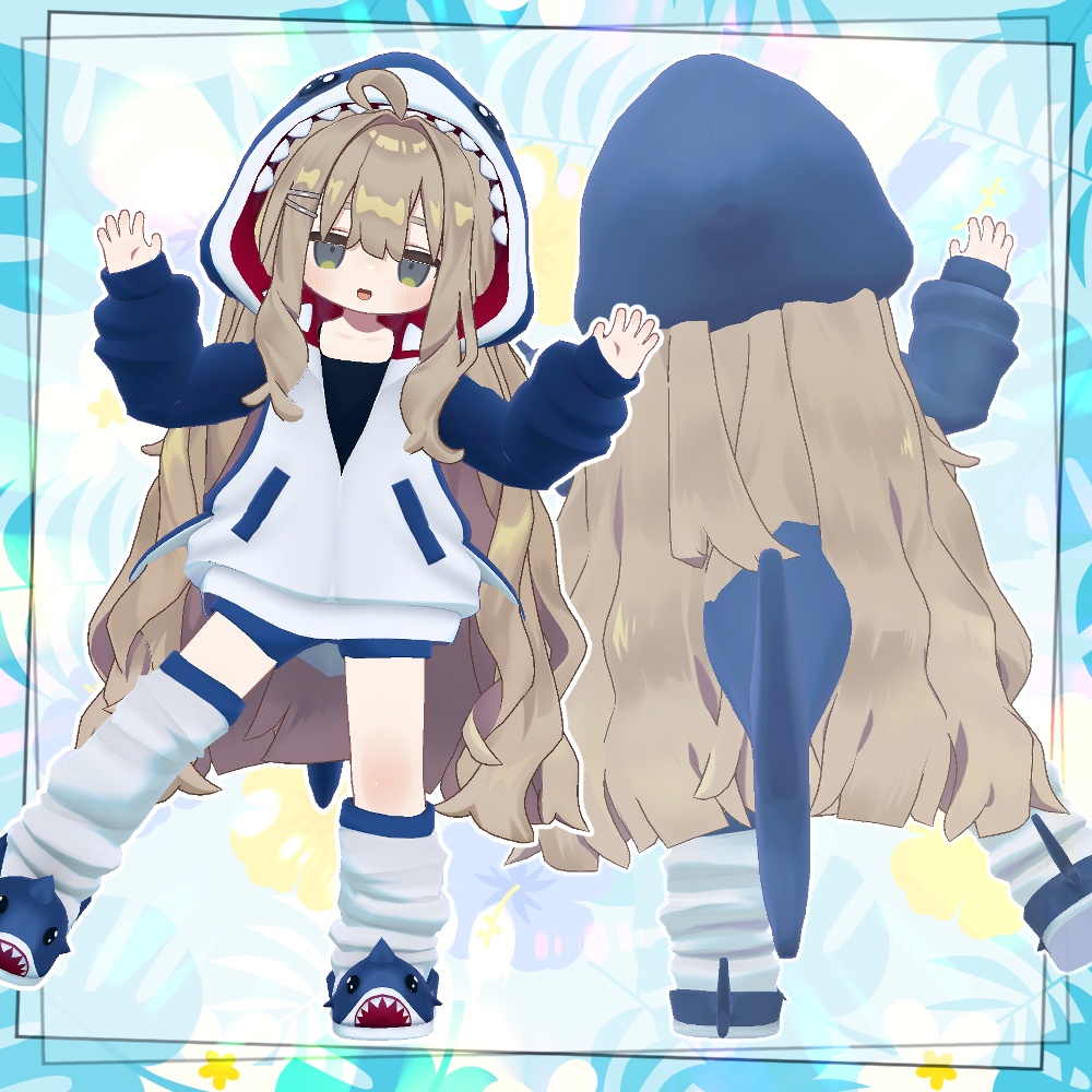 【リリースセール】サメパーカー【4アバター対応】