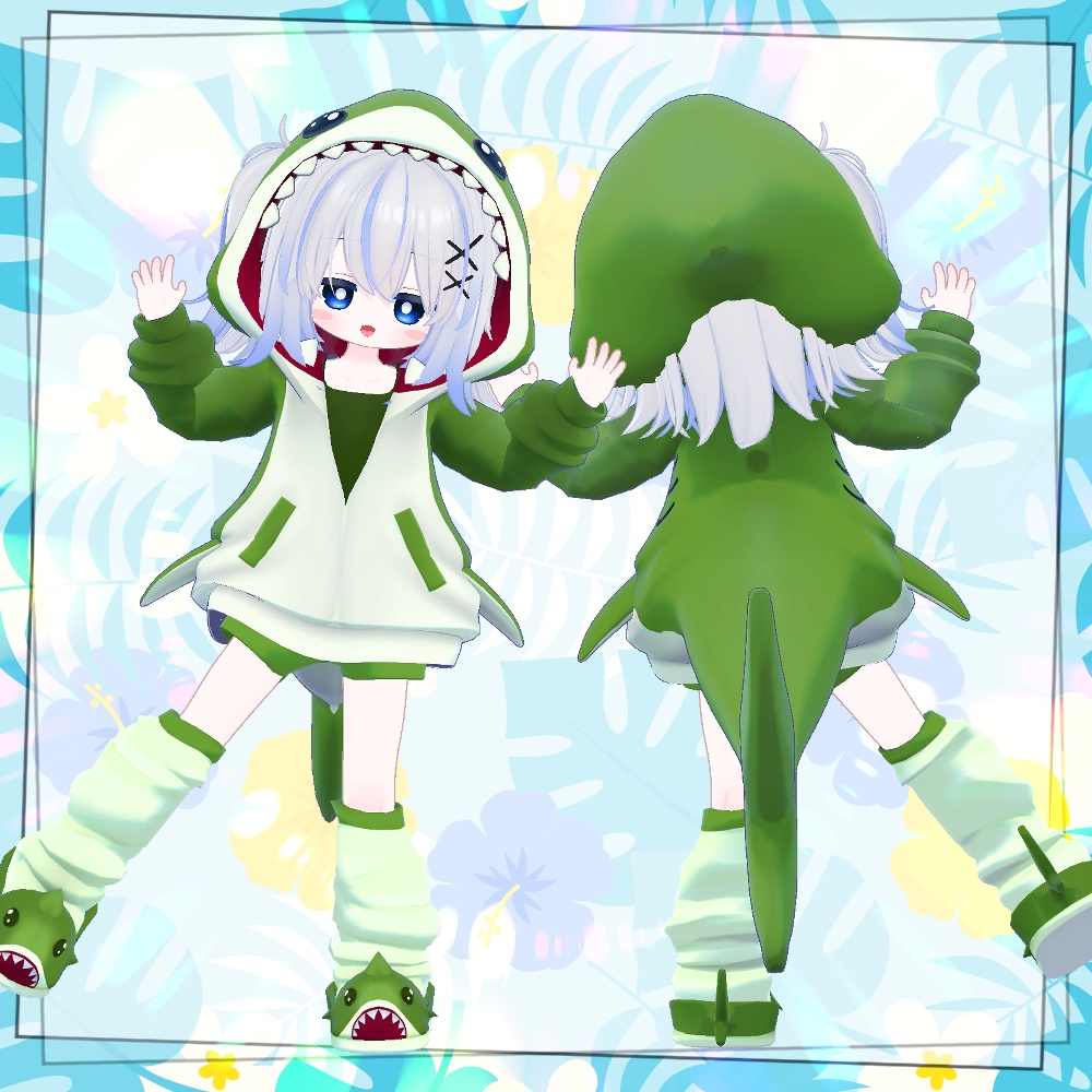 【リリースセール】サメパーカー【4アバター対応】