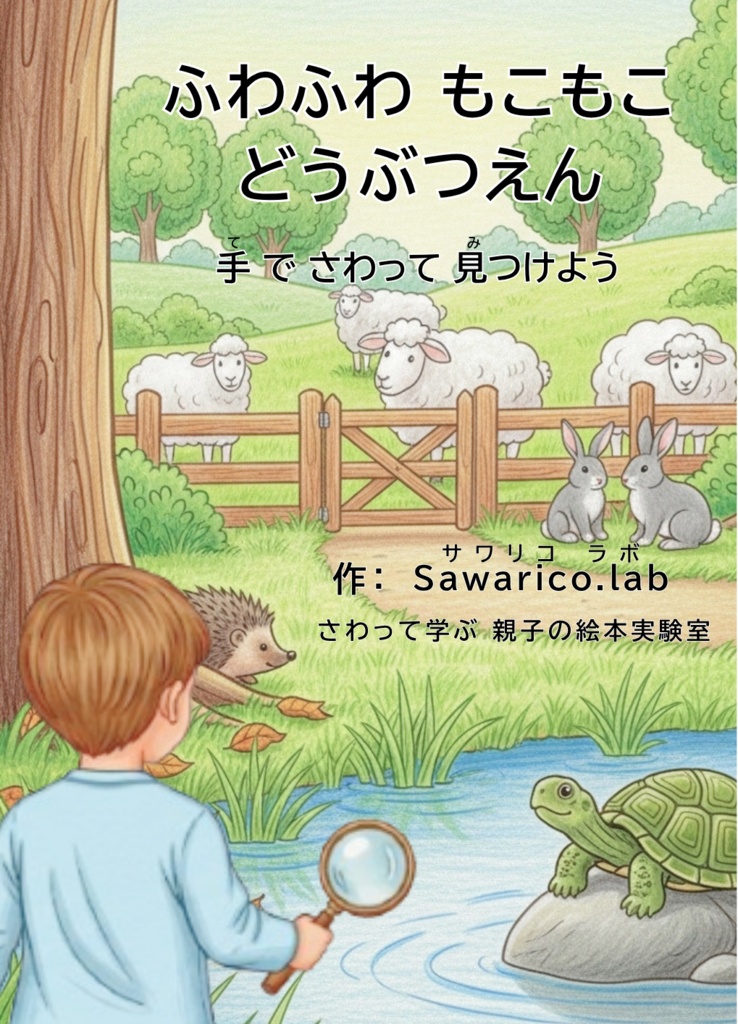 DL版:自分でつくる触覚絵本|ふわふわ もこもこ どうぶつえん