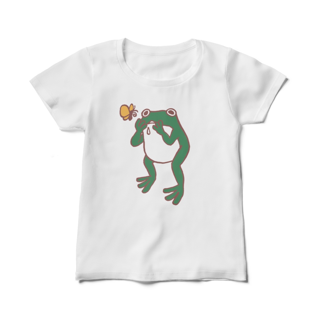 レディースTシャツ／ケロ山さん［おやつの時間］