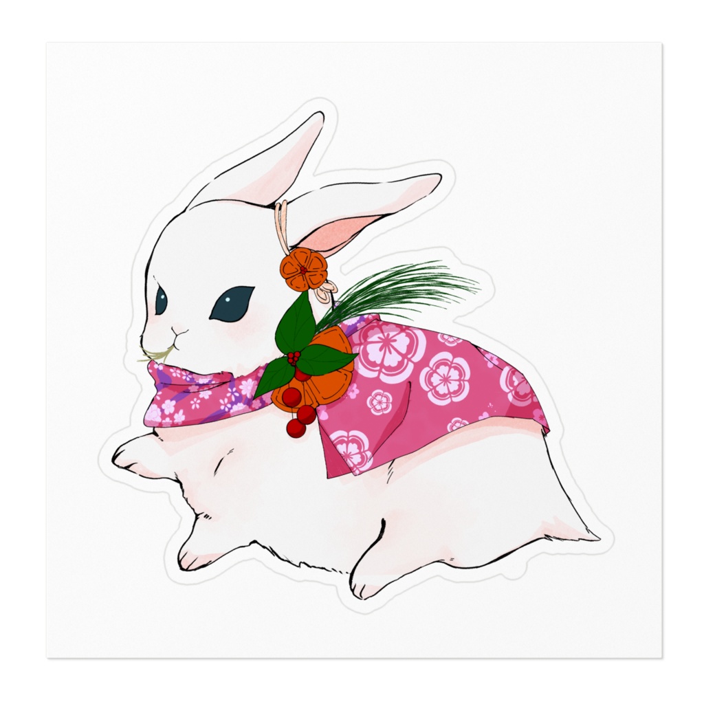 まんまるうさぎ ステッカー