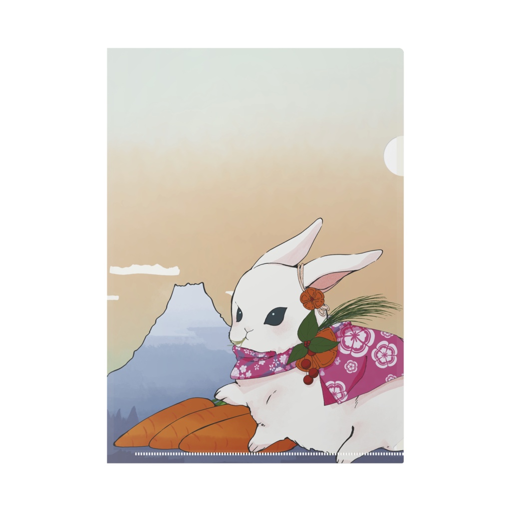 まんまるうさぎ A4クリアファイル