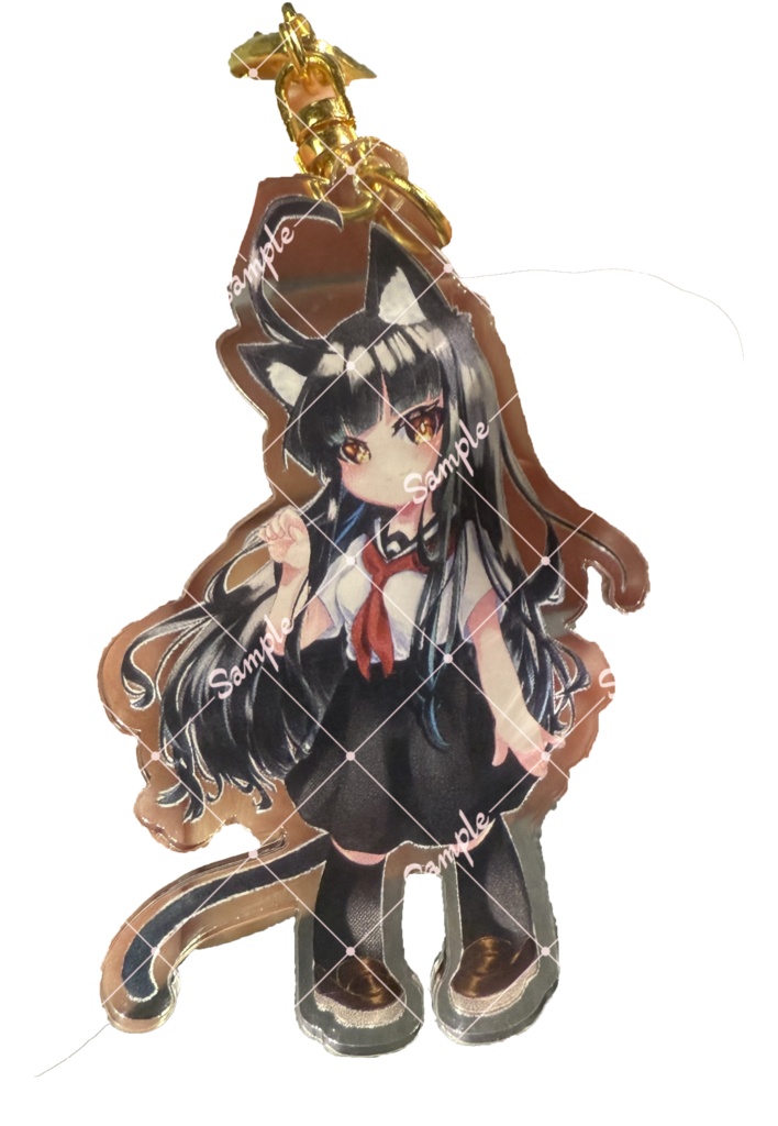 アクリルキーホルダー ネコミミ凪