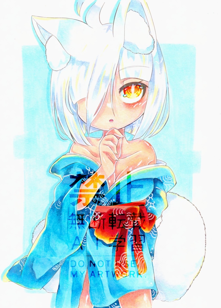 【B5原画】キツネっ子