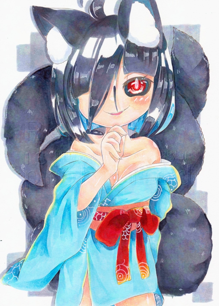 【B5原画】キツネっ子