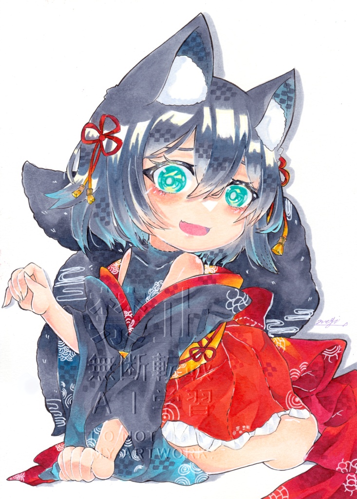【B5原画】キツネっ子