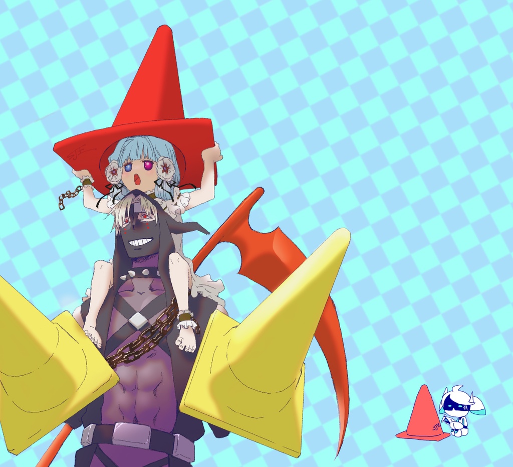 #コンパス手帳型iPhoneケース【十三角コクリコーンver.】